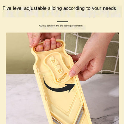 Multi-Function Vegetable Cutter–Adjustable Mandoline Slicer & Shredder, Kitchen Food Chopper Tool (1–5mm Thickness)