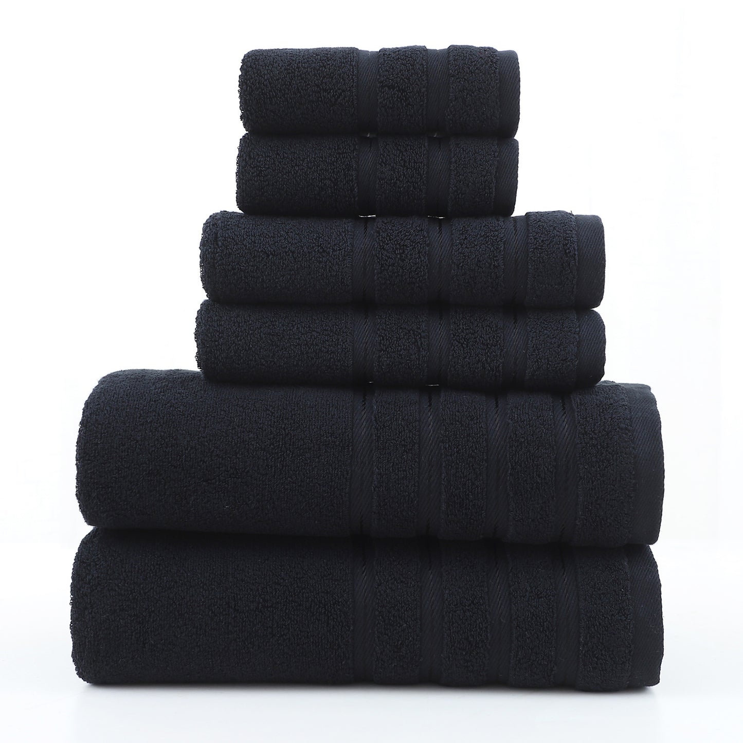 Luxury Combed Cotton Towel Set–Ultra Soft 6 Piece Bathroom Towel Collection