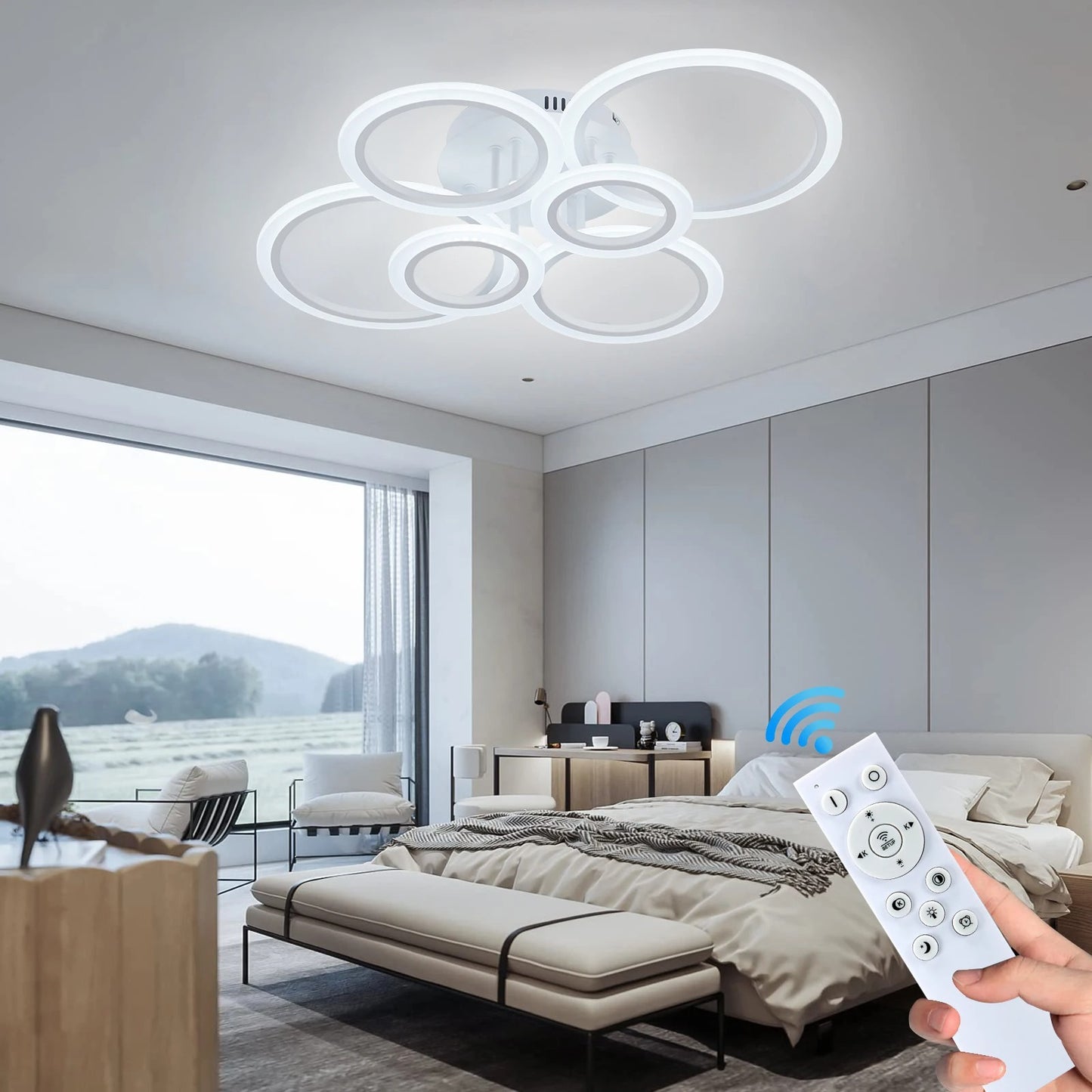 Modern LED Branch Ceiling Light - Minimalist Chandelier for Living Room & Dining Room