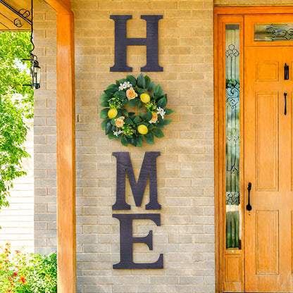 Lemon HOME Wooden Wall Sign–Rustic Farmhouse Hanging Decor For Home & Garden