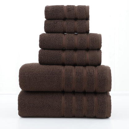 Luxury Combed Cotton Towel Set–Ultra Soft 6 Piece Bathroom Towel Collection