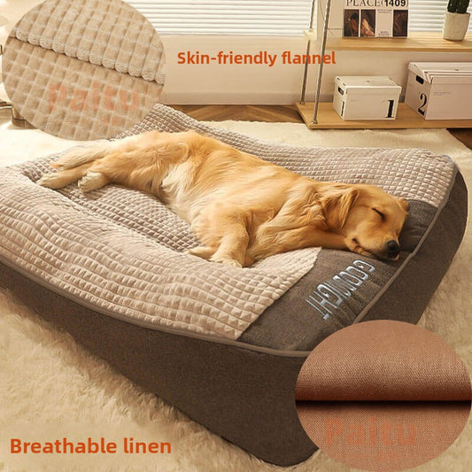 Orthopedic Memory Foam Dog Bed–Washable Luxury Pet Bed For Medium & Large Dogs