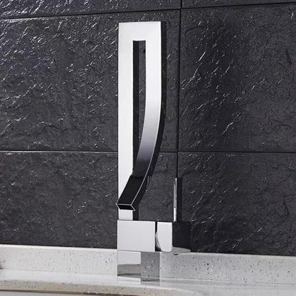 360° Rotating Waterfall Basin Mixer Tap–Luxury Copper Bathroom Vanity Faucet