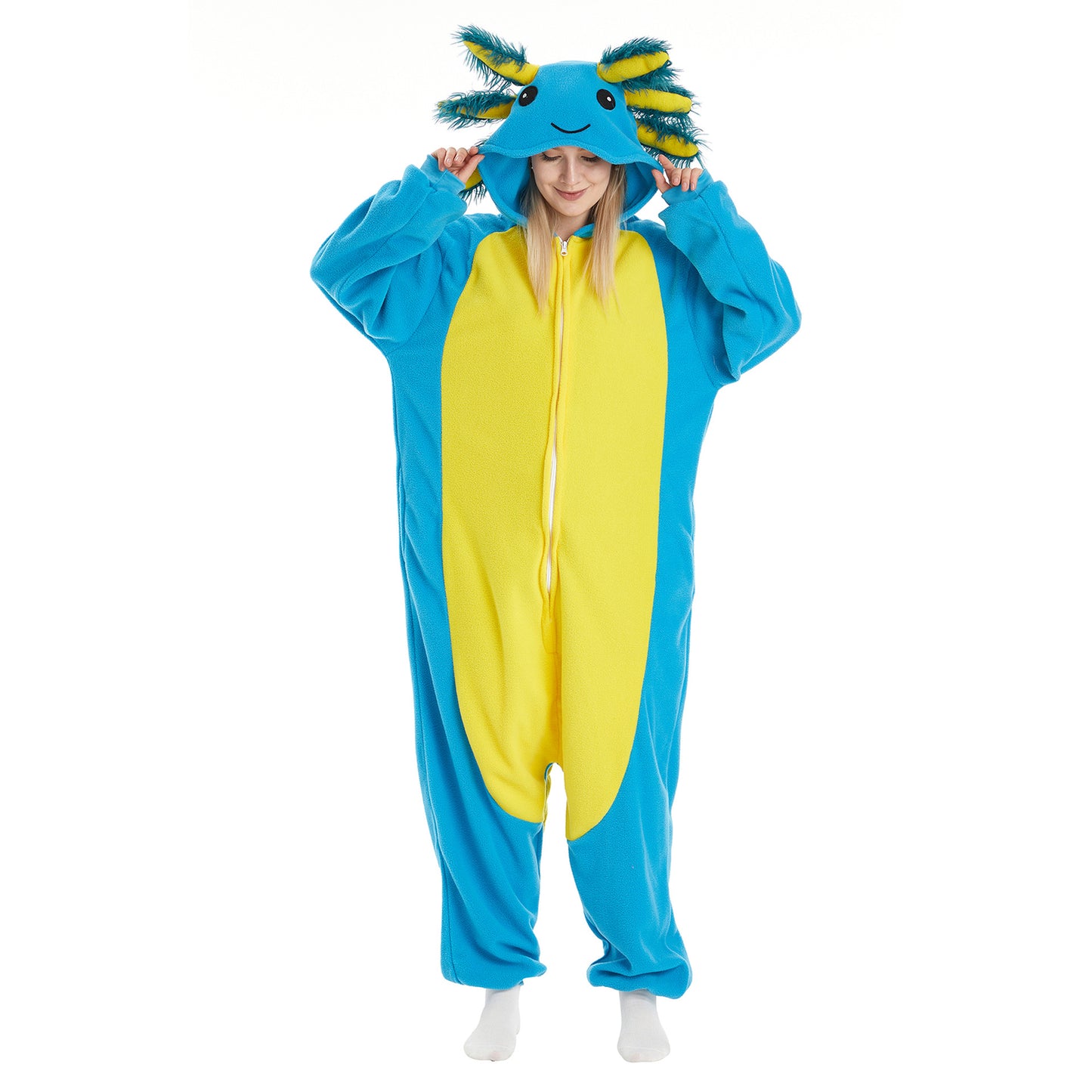 Animal Hooded Onesie – Plush Fleece Halloween Costume & Pajamas