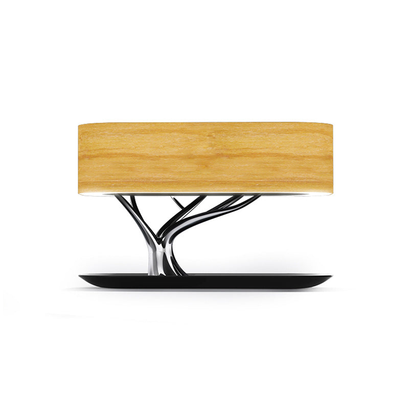 3-in-1  Stylish Wireless Charging Table Lamp - Bluetooth Speaker LED Bedside Lamp