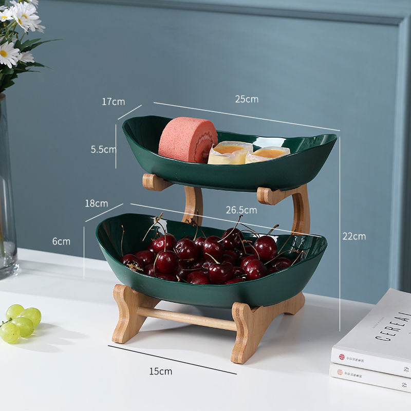 Multi-Layer Fruit Rack & Coffee Table Organiser–Modern Snack, Cosmetic & Storage Tray