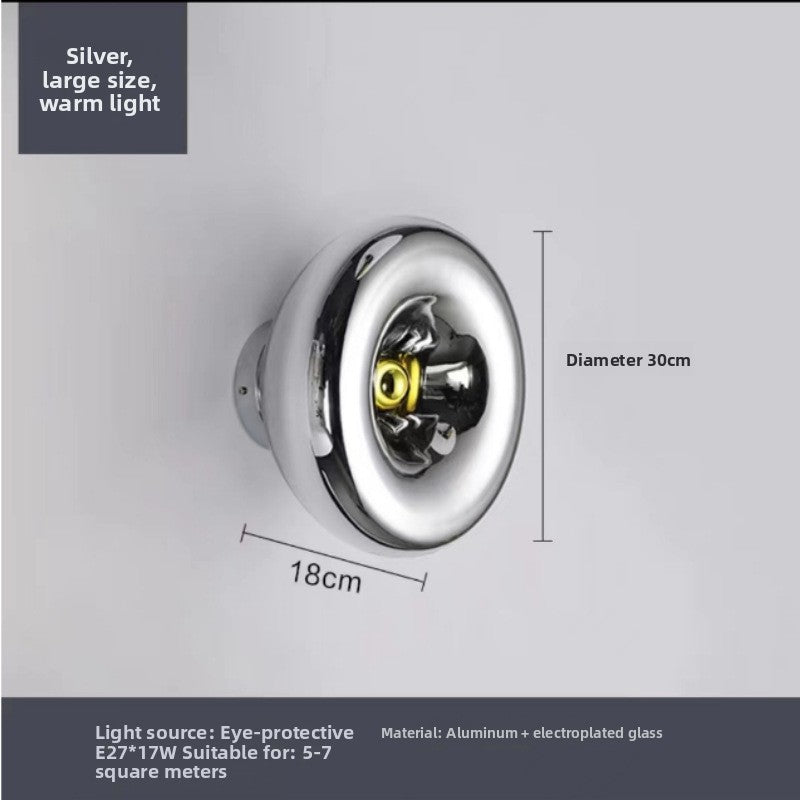 Modern Glass LED Wall Light - Luxury Bedside & Living Room Wall Sconce