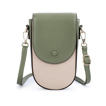 Women's Mobile Phone Crossbody Bag–PU Leather Messenger Bag, Small Shoulder Handbag & Everyday Phone Purse
