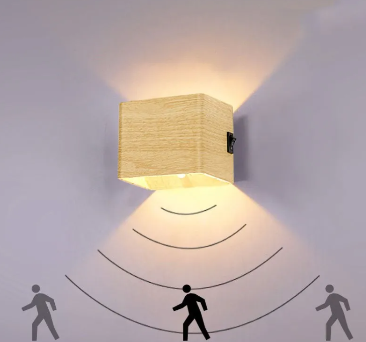 Rechargeable Bedside Wall Lamp-Wireless LED Night Light-Dimmable Modern Bedroom Reading Light with Adjustable Brightness