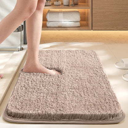 Luxury Velvet Bathroom Mat–Ultra Absorbent Non-Slip Bath Rug-Premium Quality For Bathrooms