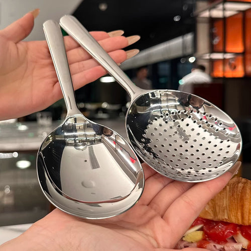 Stainless Steel Serving Spoon–Modern Kitchen Rice & Soup Serving Spoon
