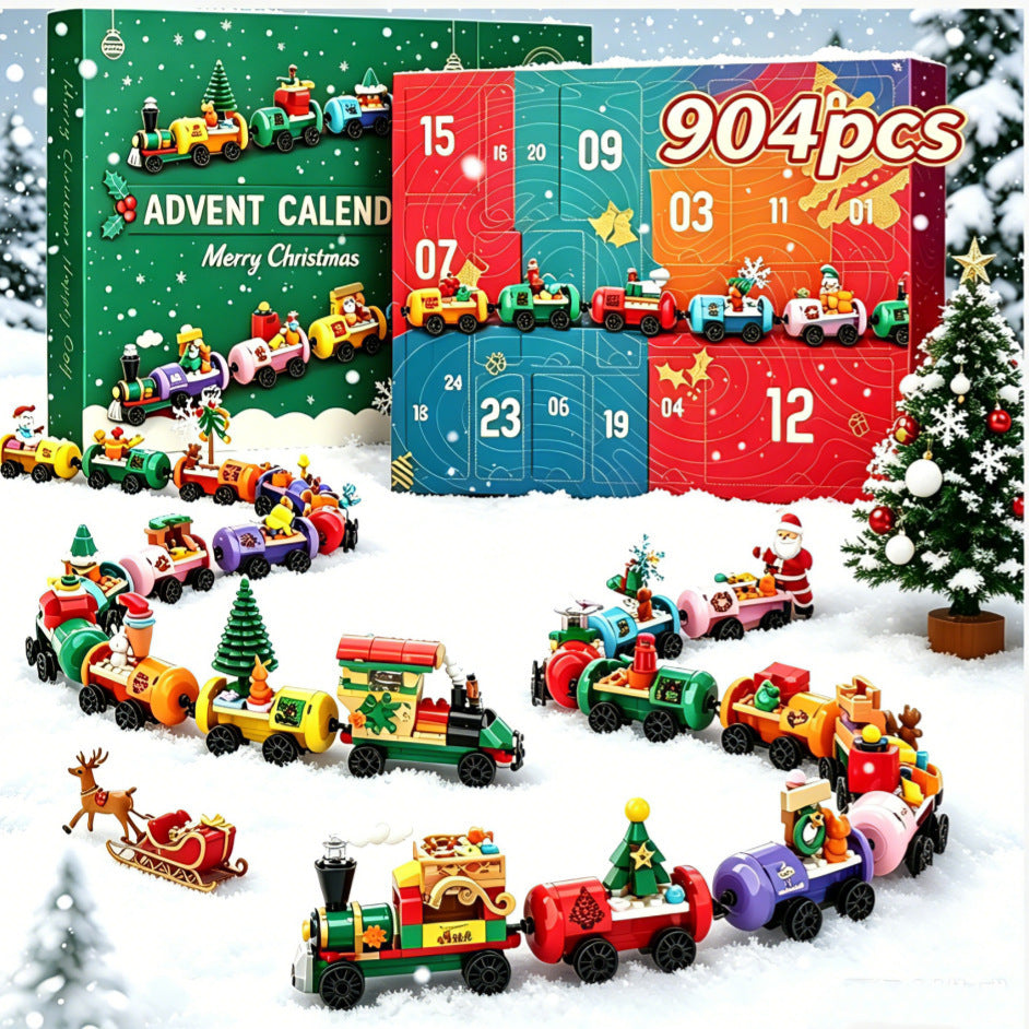 DIY Christmas Advent Calendar Building Blocks - 24-Day Countdown Toy Set for Kids