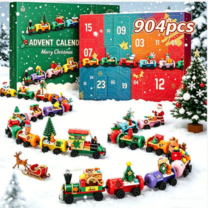DIY Christmas Advent Calendar Building Blocks - 24-Day Countdown Toy Set for Kids