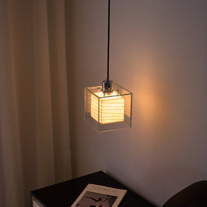 Bauhaus Glass Pendant Light - Mid-Century Modern LED Hanging Ceiling Lamp