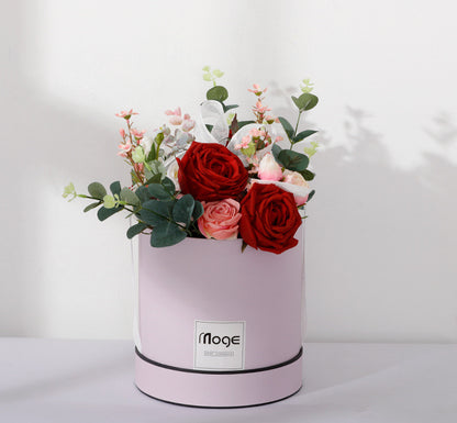 Luxury Silk Rose Flower Arrangement–Artificial Floral Centrepiece for Home & Wedding Décor