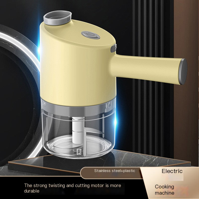 Electric Garlic Press–USB Mini Garlic Crusher & Chopper, Portable Food Processor for Kitchen