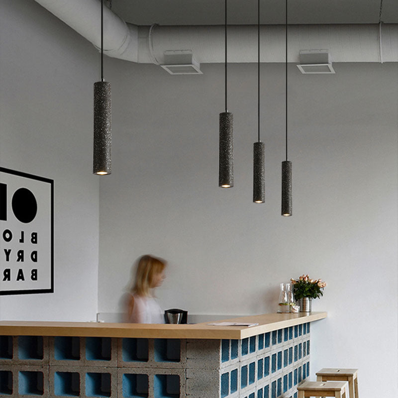 Nordic Terrazzo Pendant Light - Modern Cement & Marble LED Hanging Lamp