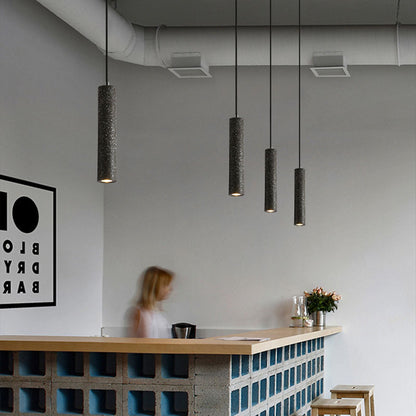 Nordic Terrazzo Pendant Light - Modern Cement & Marble LED Hanging Lamp