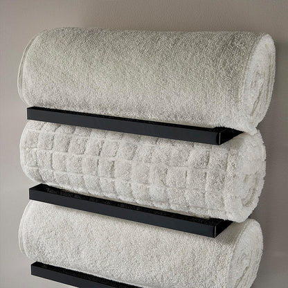 5-Tier Wall-Mounted Towel Rack – Space-Saving Bathroom Towel Holder