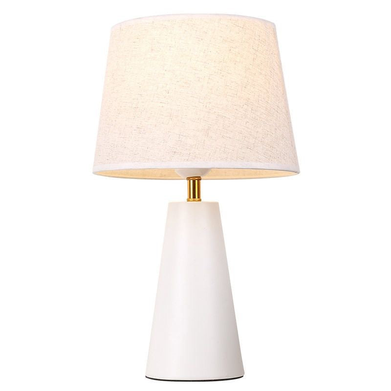 Modern Touch Table Lamp - Dimmable LED Bedside Lamp with Linen Shade