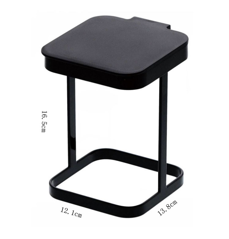 Mini Desktop Trash Can–Flip Lid Tabletop Bin, Small Waste Bin for Office, Kitchen & Bedroom