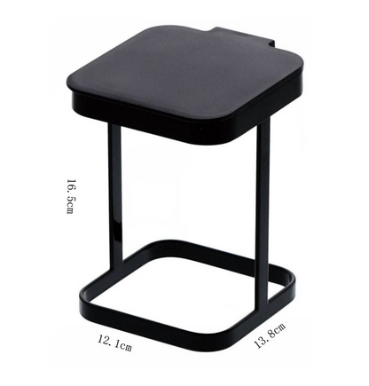 Mini Desktop Trash Can–Flip Lid Tabletop Bin, Small Waste Bin for Office, Kitchen & Bedroom
