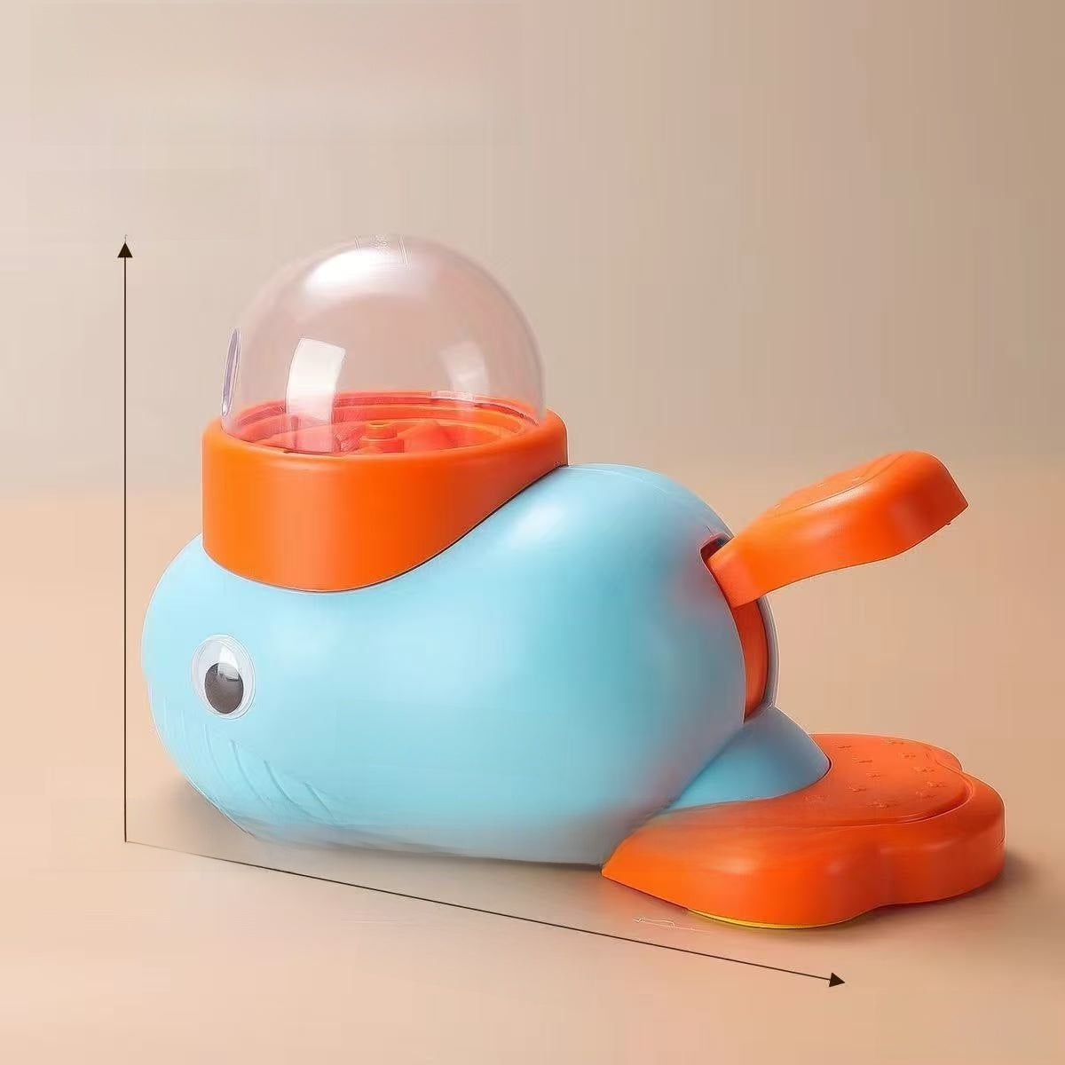 Interactive Pet Treat Dispenser Toy - Duck & Whale Food Dispensing Puzzle Toy for Dogs & Cats