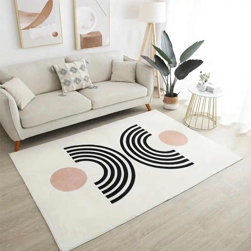 Modern Cashmere Floor Mat–Soft Rectangle Area Rug for Bedroom, Bathroom & Living Room Décor