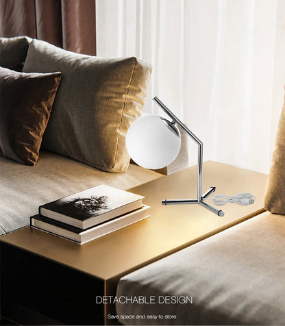 Modern Minimalist LED Table Lamp–USB Powered Decorative Bedside Light for Home Décor