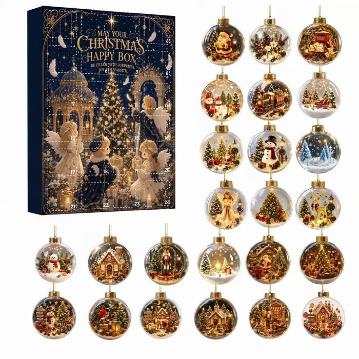 Christmas Acrylic Decorations Blind Box - 3mm Festive Santa, Gnome & Snowman Collectible Ornaments