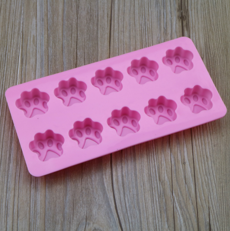 Silicone Dog Treat Molds–Paw & Bone Shape Baking Moulds, Non-Stick Pet Treat & Chocolate Molds