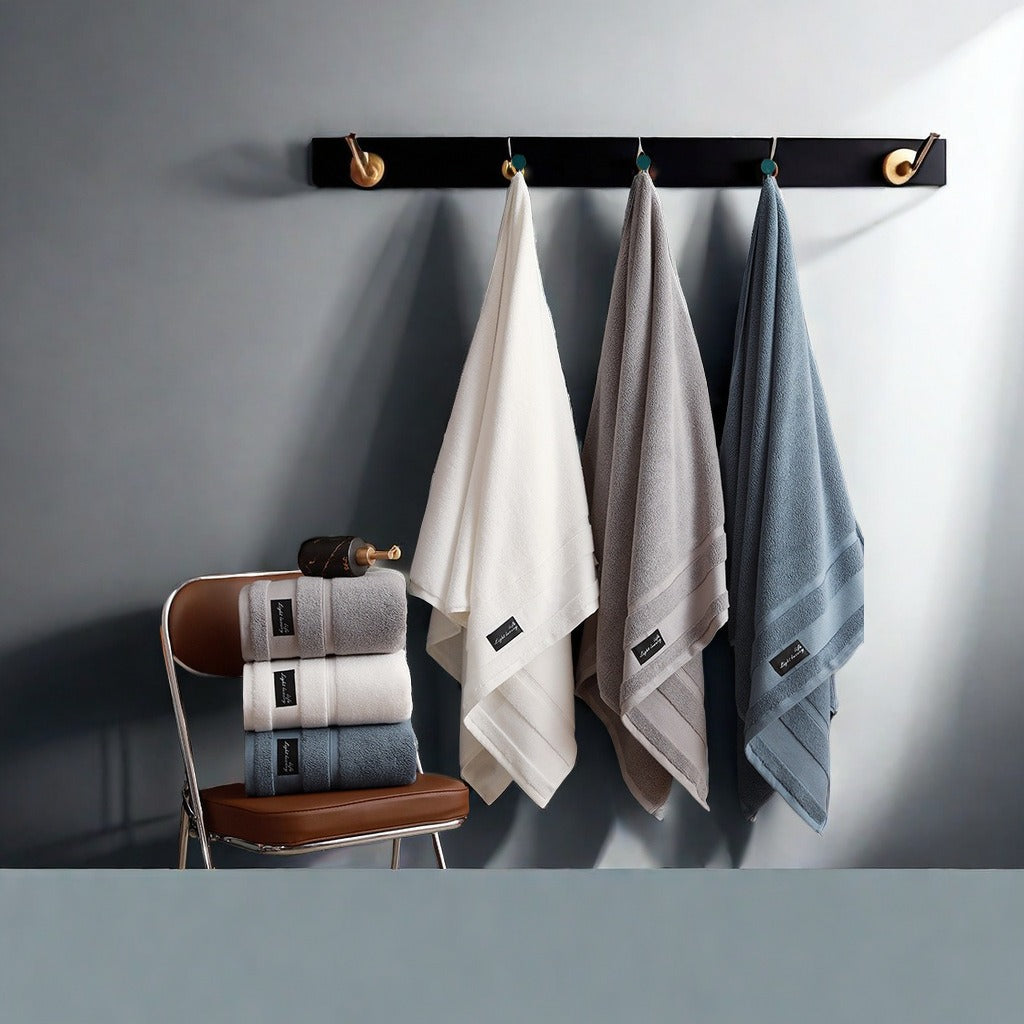 Oversized Cotton Bath Towel 80x160cm-Luxury Hotel Quality Soft Absorbent Towel-Large Quick Dry Bathroom & Beach Towel