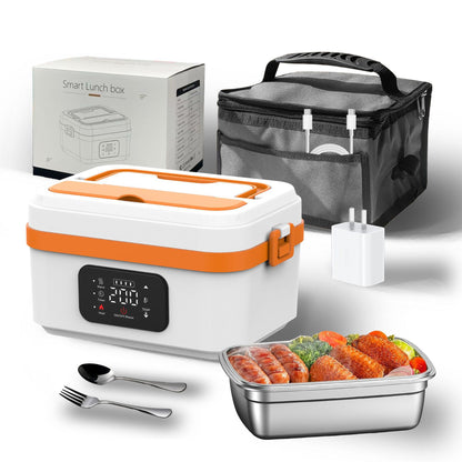 Portable Electric Lunch Box–USB Rechargeable Food Warmer with Stainless Steel Container