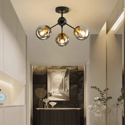 Modern Nordic LED Ceiling Light - Glass Pendant Ceiling Lamp for Hallway, Entryway & Living Room
