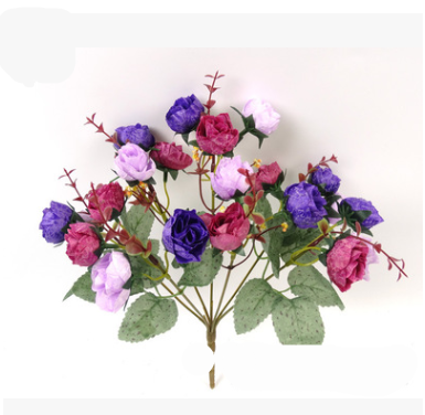 21 Head Diamond Rose Bouquet–Luxury Artificial Silk Roses for Home & Wedding Décor