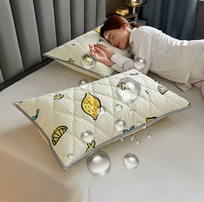 Waterproof Latex Pillow Protectors–Pair Pack Oil & Moisture Resistant Pillow Covers