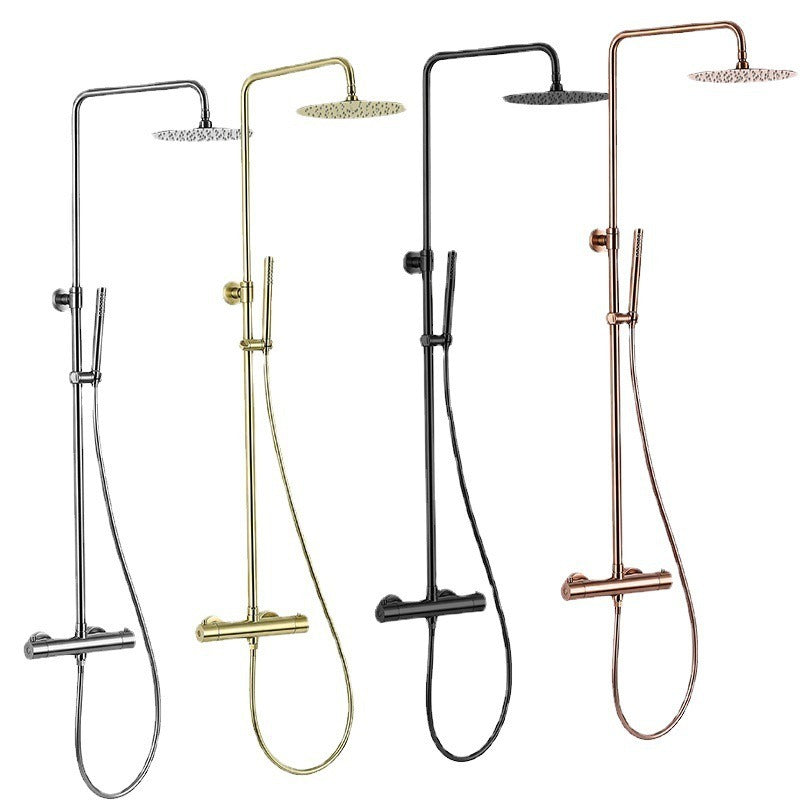 Luxury Thermostatic Shower System – 304 Stainless Steel Rainfall Shower Set