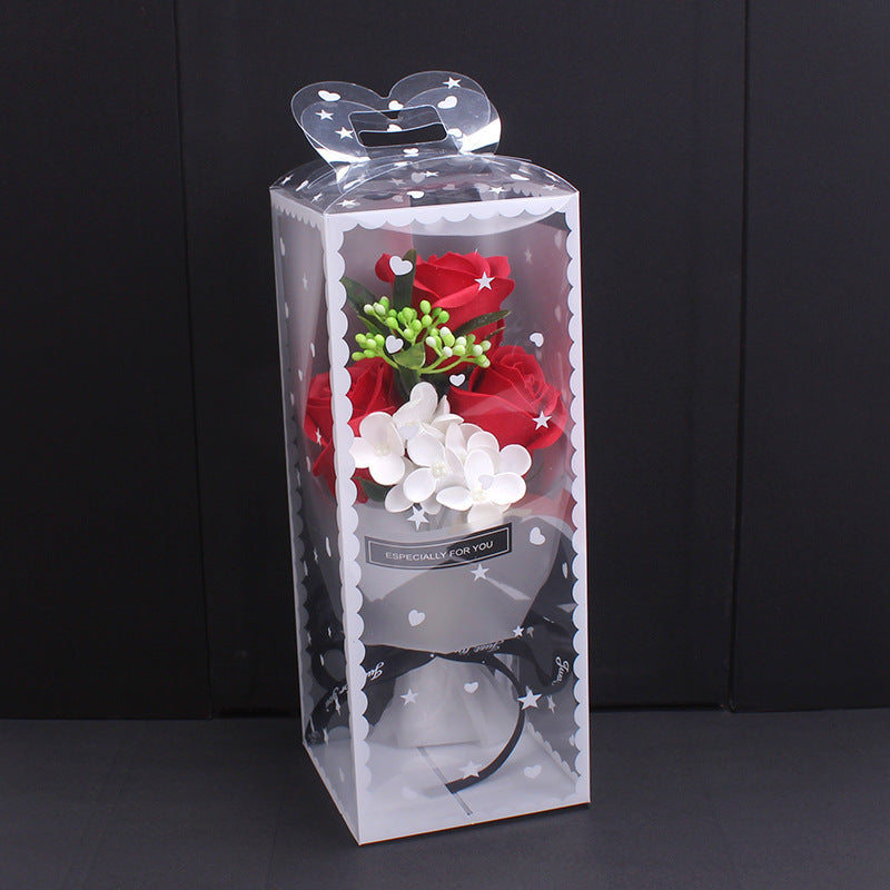 Luxury Soap Flower Bouquet Gift Box–Everlasting Rose Arrangement for Special Occasions