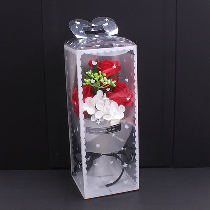 Luxury Soap Flower Bouquet Gift Box–Everlasting Rose Arrangement for Special Occasions