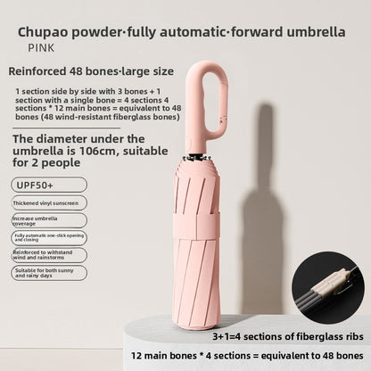 Fully Automatic Windproof Travel Umbrella–Compact UV Protection Folding Umbrella
