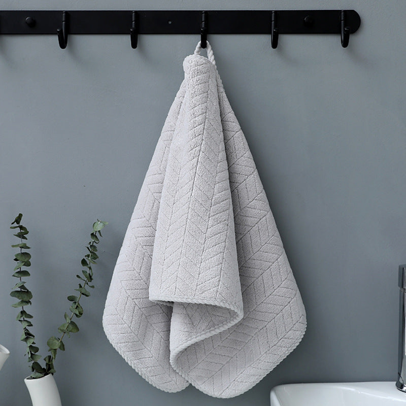 Coral Velvet Hand Towel 35x75cm-Ultra Soft Quick Dry Absorbent Towel-Luxury Bathroom Face & Hand Towel