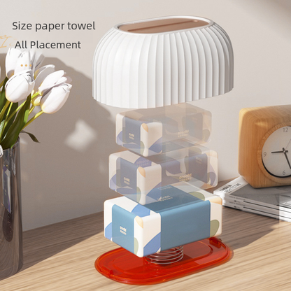 Luxury Tissue Box Holder–Modern Paper Towel Storage Case with Lid, Decorative Living Room Organiser
