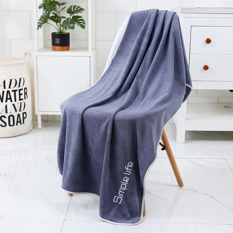 Superfine Fiber Bath Towel 70x140cm-Ultra Soft Absorbent Microfiber Bathroom Towel-Quick Dry Luxury Bath Towel