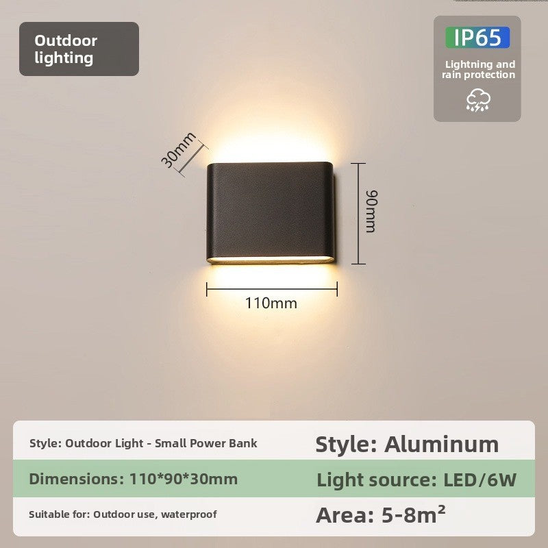 IP65 Ultra-Thin LED Wall Light - Modern Waterproof Indoor & Outdoor Wall Lamp