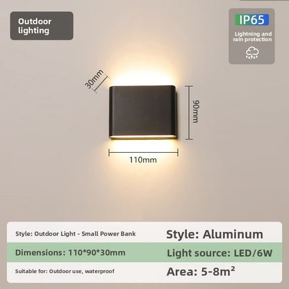 IP65 Ultra-Thin LED Wall Light - Modern Waterproof Indoor & Outdoor Wall Lamp