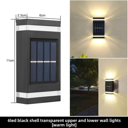 Elegant Waterproof Solar LED Wall Lantern–Waterproof Outdoor Garden & Patio Light