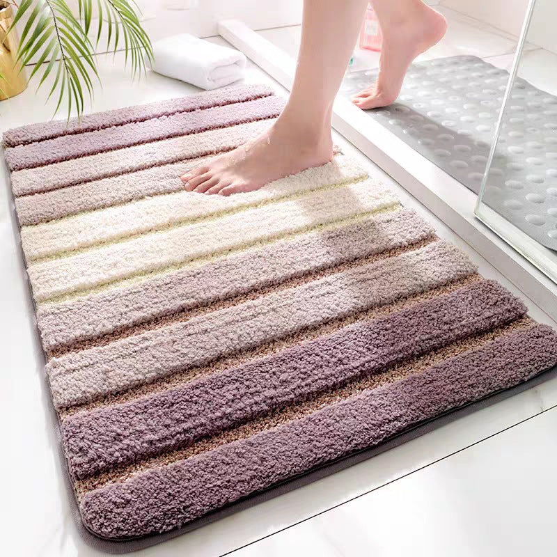 Plush Non-Slip Bath Mat | Quick Dry Absorbent Bathroom Floor Rug