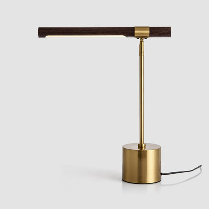 Nordic Wood Grain Table Lamp - Modern LED Bedside Lamp for Bedroom & Office