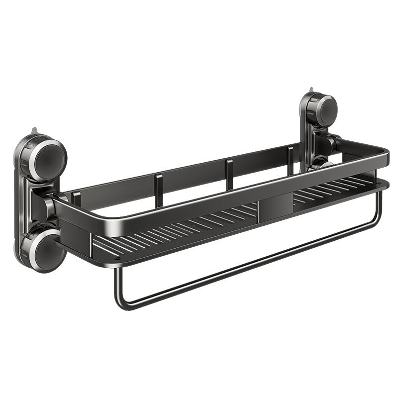 No-Drill Heavy Duty Bathroom Shower Shelf – Suction Cup Storage Rack