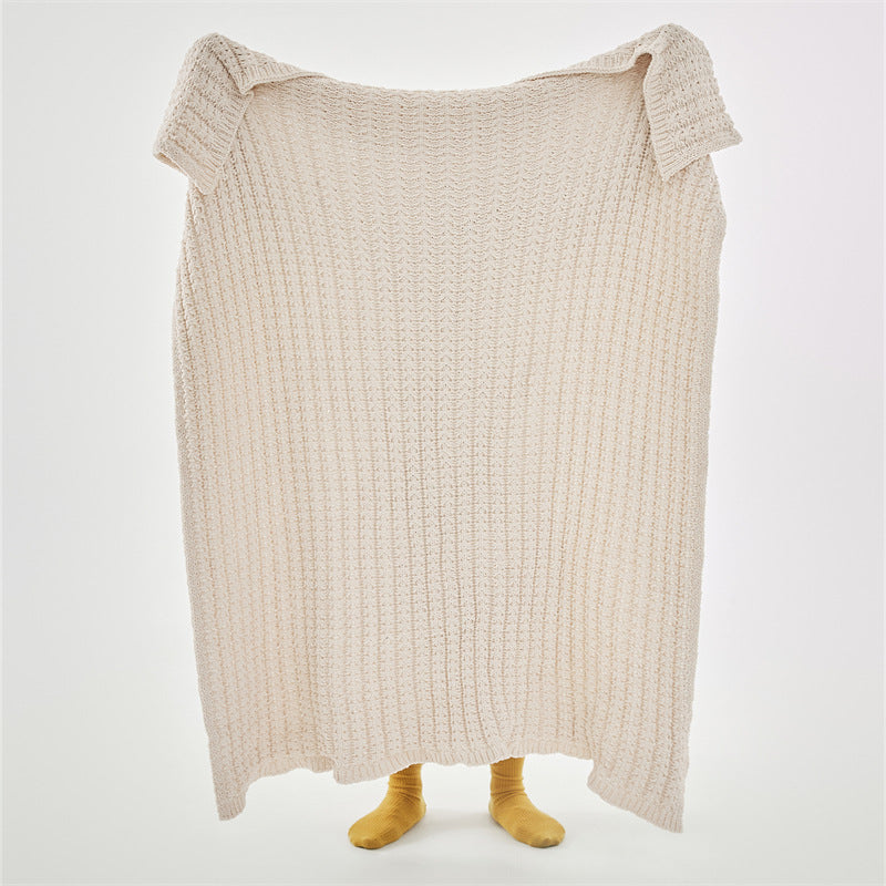 Luxury Chenille Throw Blanket–Soft Nordic Sofa & Bed Blanket